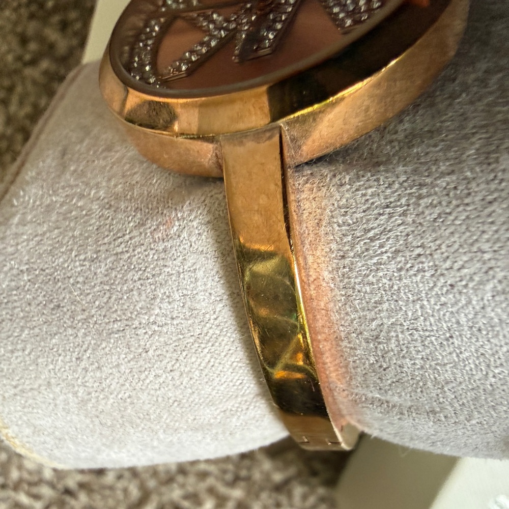 Michael Kors Rose Gold Crystal MK Bangle Watch - Picture 6 of 7